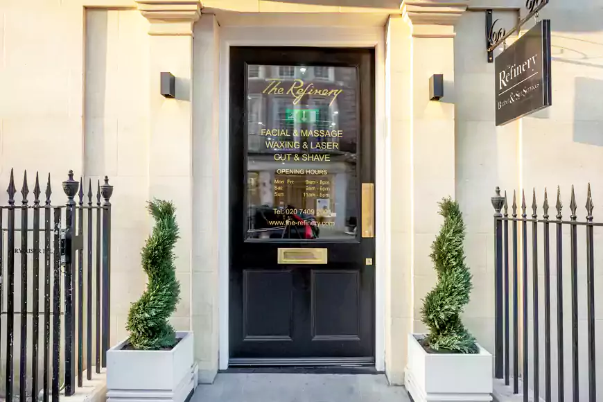 The Refinery Mayfair front door - 870 x 580